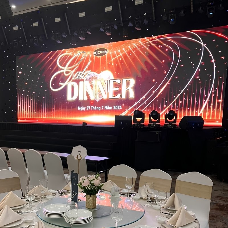 Backdrop tiệc Gala Dinner Kizuna