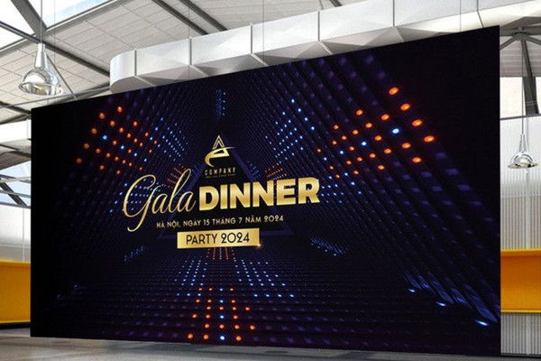 Backdrop Gala Dinner Party