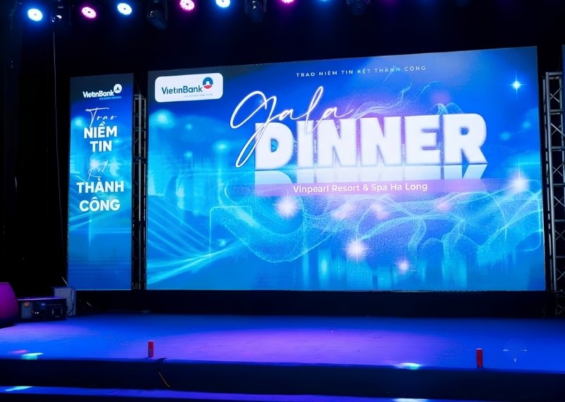 Backdrop gala dinner VietinBank