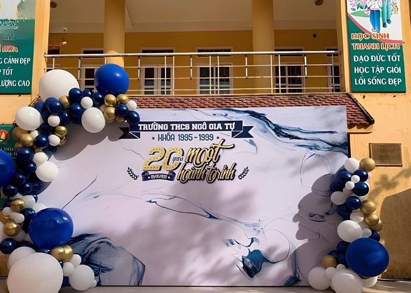 Backdrop họp lớp THCS