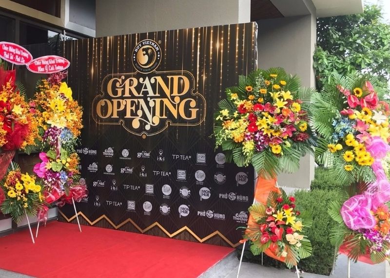 Backdrop khai trương bạt Hiflex