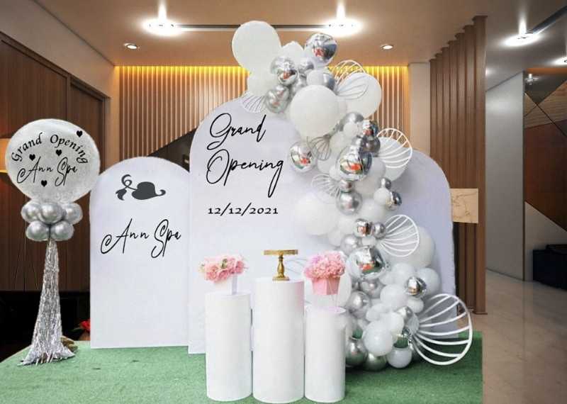 Backdrop khai trương bằng Formex