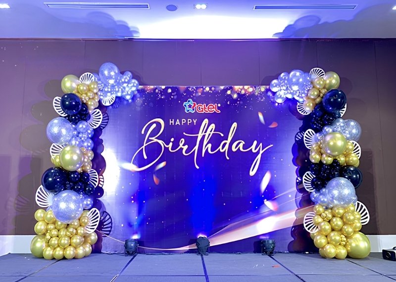Backdrop sinh nhật Gtel