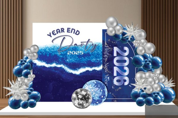 Backdrop Year End Party 2026đọc đáo