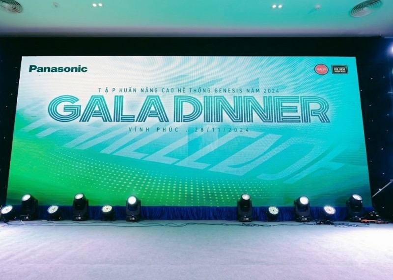 Mẫu backdrop gala dinner màn hình LED