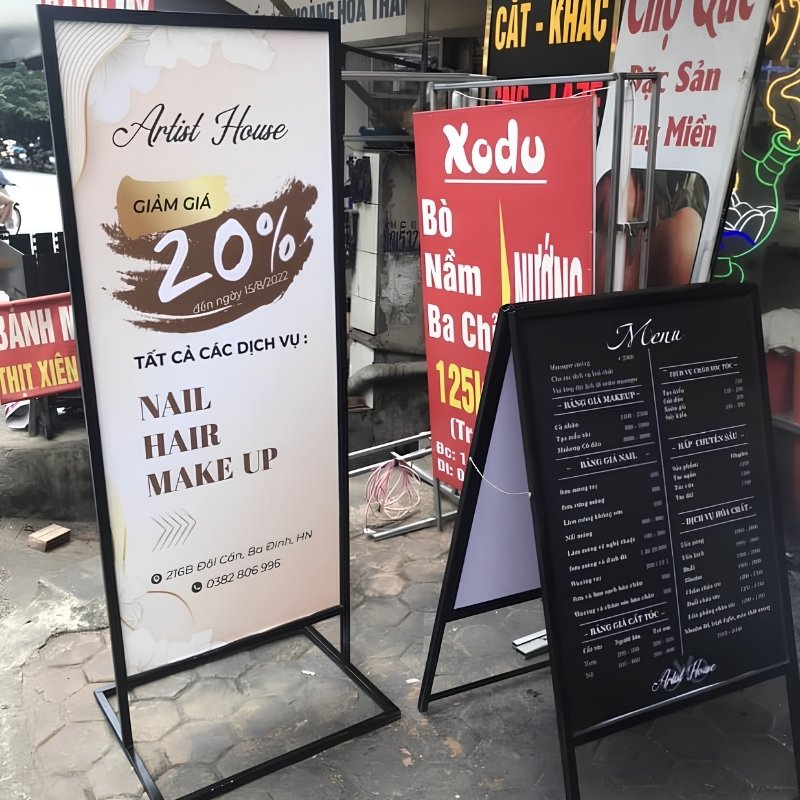 Bảng hiệu đứng đẹp