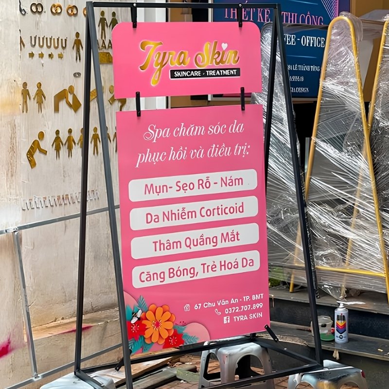 Mẫu bảng hiệu đứng spa