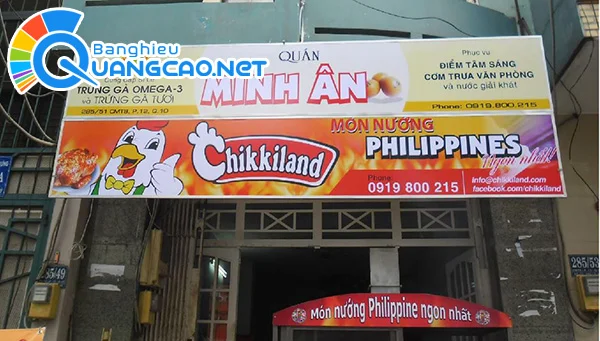 Bảng hiệu hiflex lót tôn