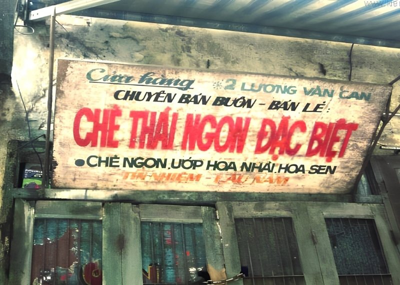 Bảng hiệu Sài Gòn xưa quán chè