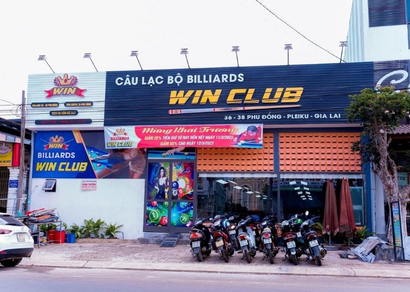 Mẫu bảng hiệu bida ấn tượng
