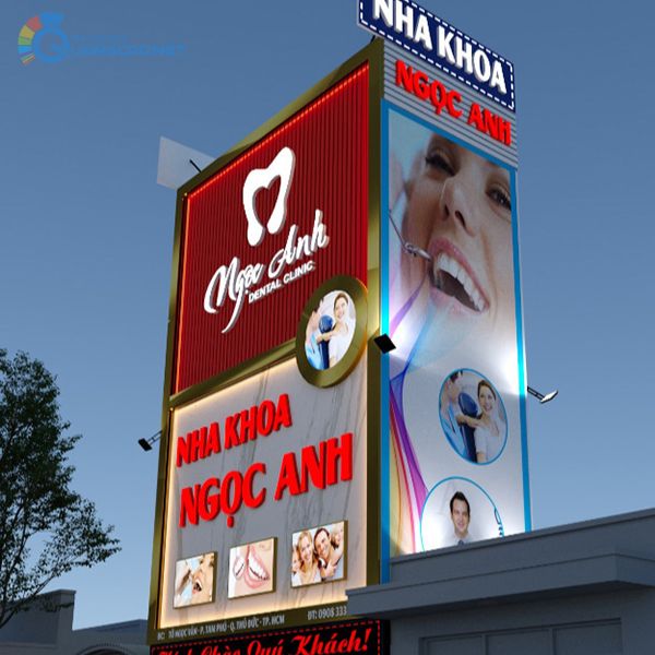 Bảng hiệu nha khoa Ngọc Anh