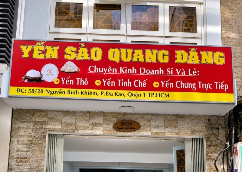 Bảng hiệu Yến Sào Hiflex