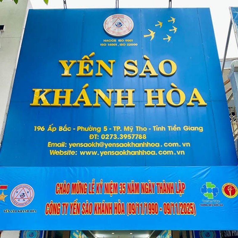 Bảng hiệu yến sào Khánh Hòa đẹp