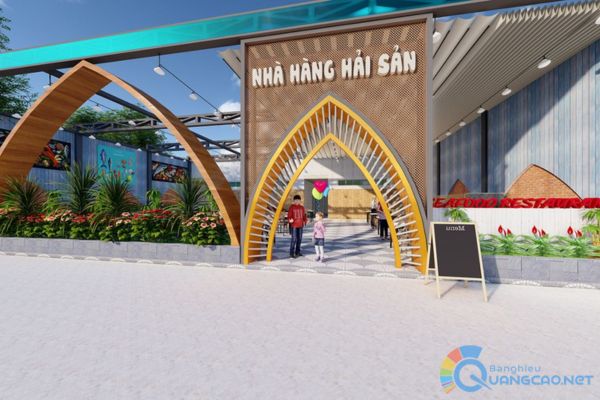 Thiết kế bảng hiệu nhà hàng hải sản