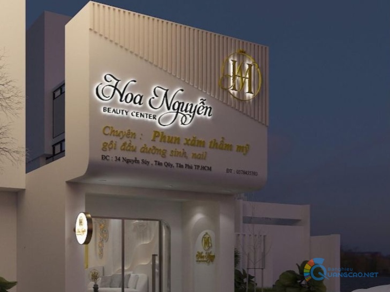 Thiết kế bảng hiệu phun xăm