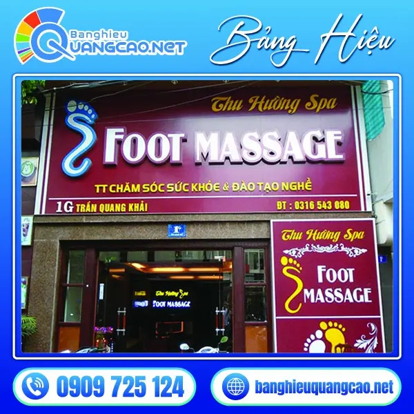 bảng hiệu massage