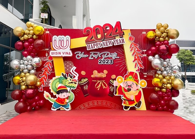 Backdrop 3D Tết