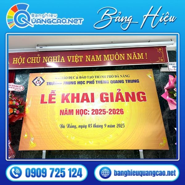 Backdrop Khai Giảng
