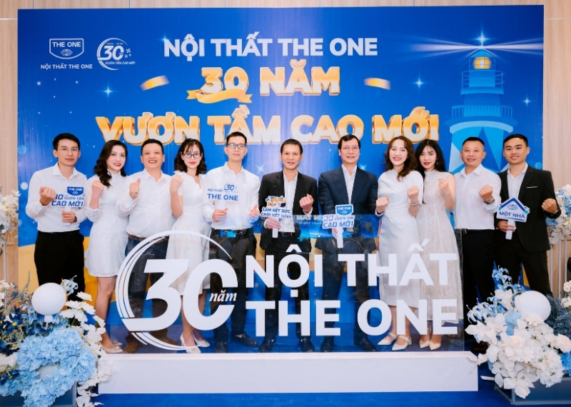 Backdrop kỷ niệm 30 năm thành lập công ty The One