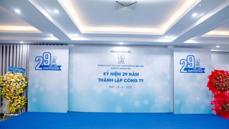 Backdrop kỷ niệm thành lập công ty Hiflex