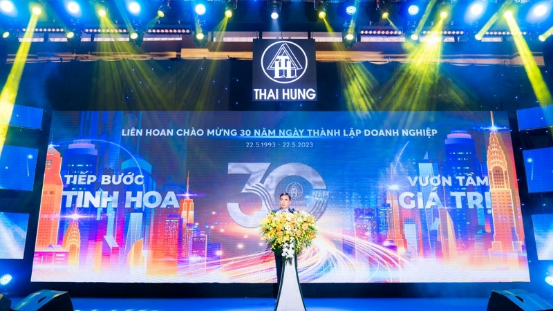 Backdrop kỷ niệm thành lập công ty màn hình LED