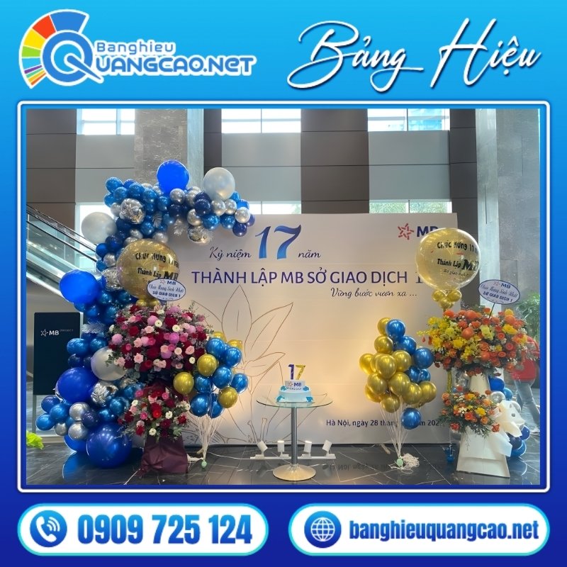 Backdrop Kỷ Niệm Thành Lập Công Ty