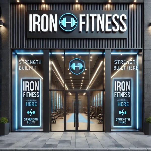 Bảng hiệu gym tôn sóng