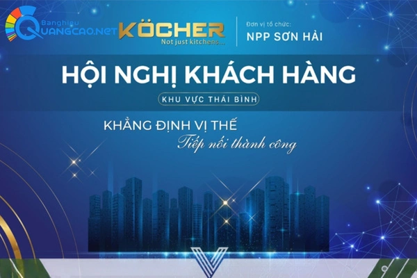 Quy trình thiết kế, thi công backdrop hội nghị chuyên nghiệp