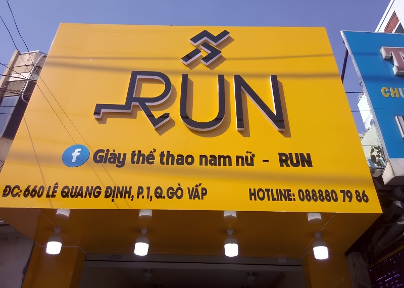 Bảng hiệu giày dép nam nữ