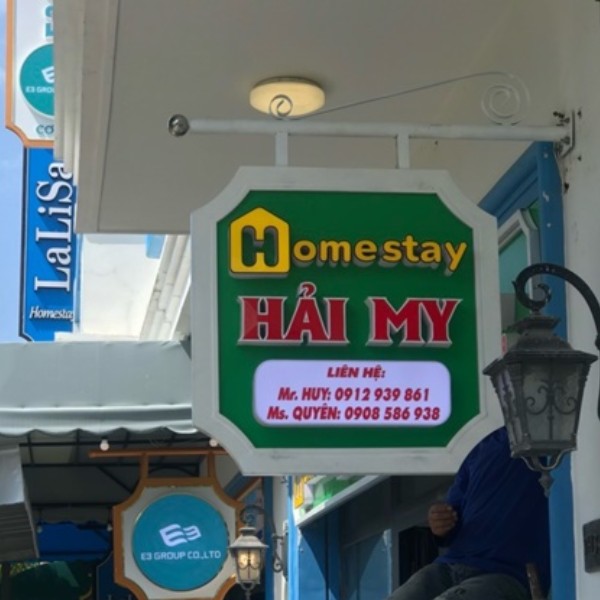 Bảng hiệu homestay Hải My