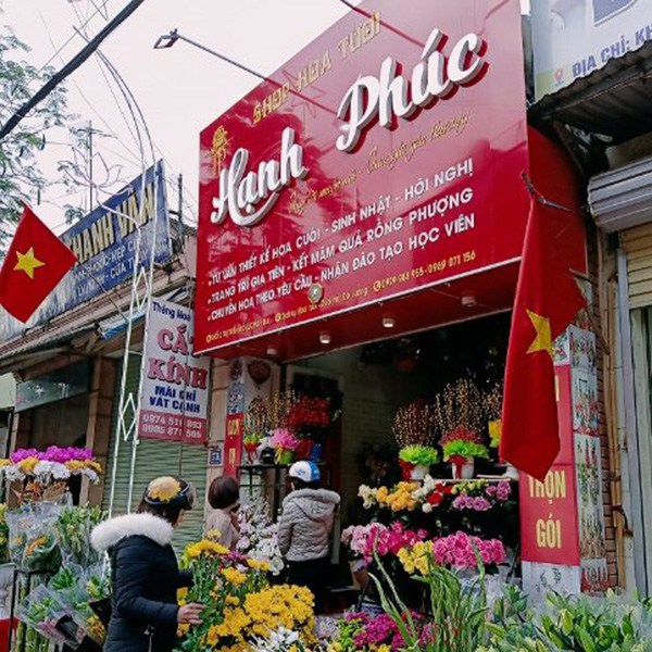 Bảng hiệu mica shop hoa tươi