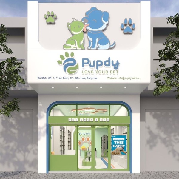 bảng hiệu phòng khám thú y Pupdy