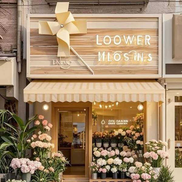 Bảng hiệu shop hoa tươi Loower