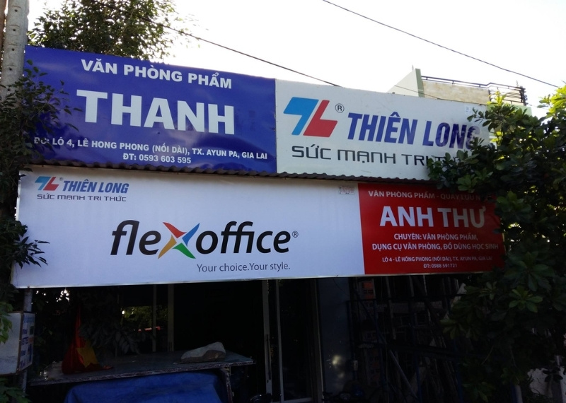 Bảng hiệu văn phòng phẩm Hiflex