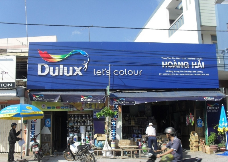 Bảng hiệu vật liệu xây dựng Dulux