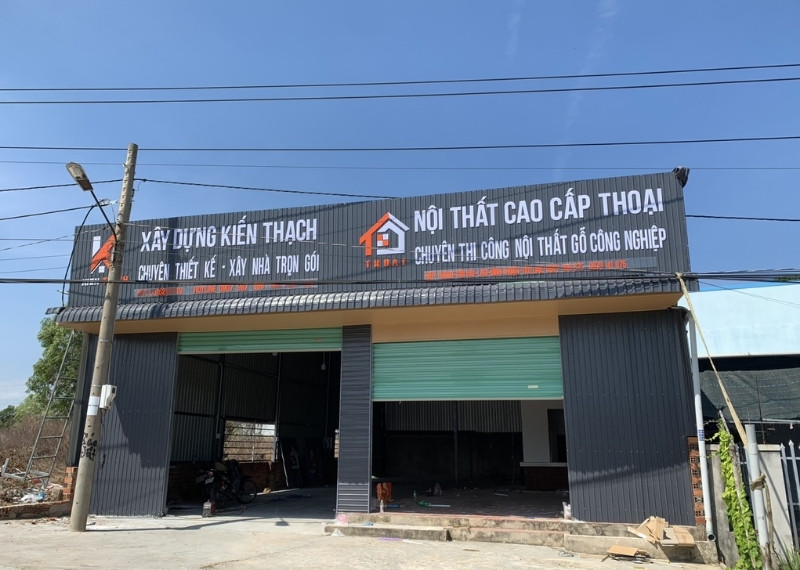 Bảng hiệu vật liệu xây dựng Kiến Thạch