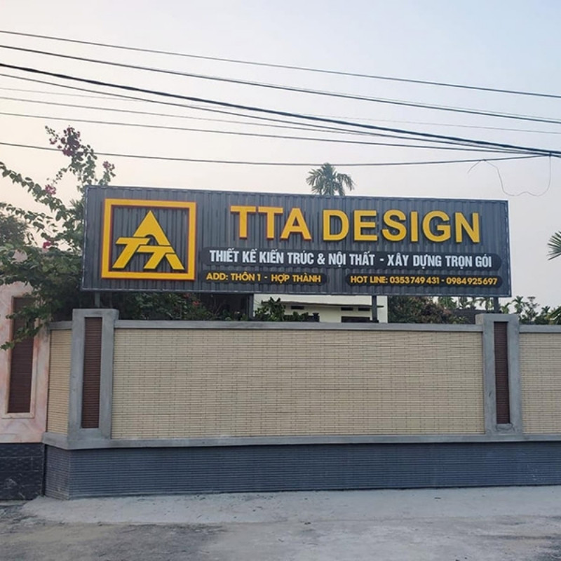 Bảng hiệu vật liệu xây dựng tôn sóng