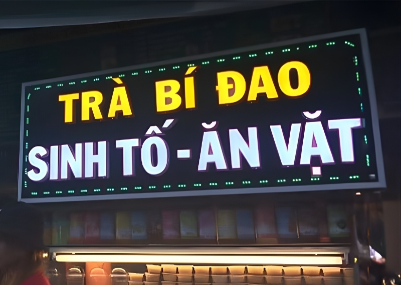 Bảng hiệu ăn vặt LED