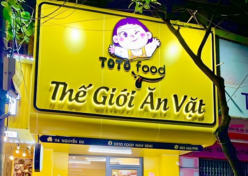 Bảng hiệu Thế Giới Ăn Vặt