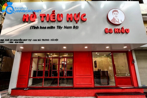 Quy trình thiết kế, thi công bảng hiệu hủ tiếu chuyên nghiệp