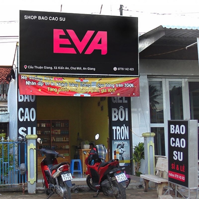 Bảng hiệu bao cao su EVA