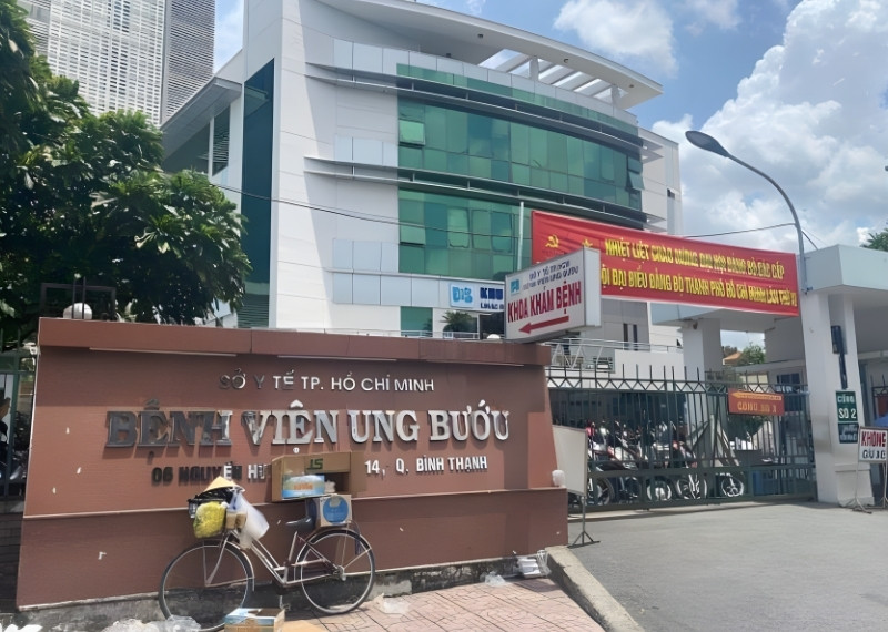 Bảng hiệu bệnh viện Ung Bướu