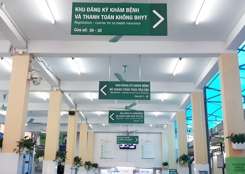 Bảng hiệu chỉ dẫn nội bộ bệnh viện