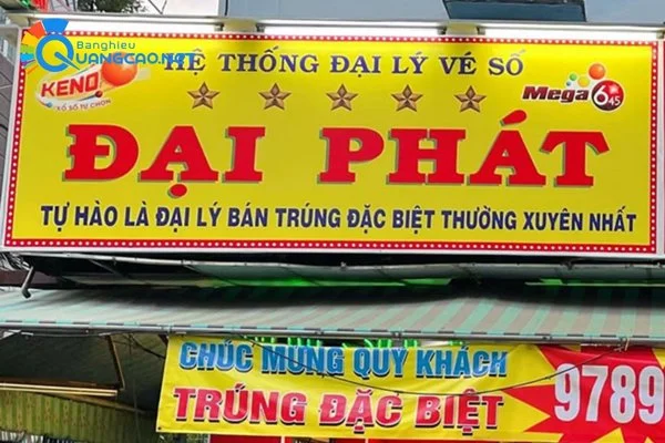 Lợi ích khi đầu tư bảng hiệu đại lý vé số