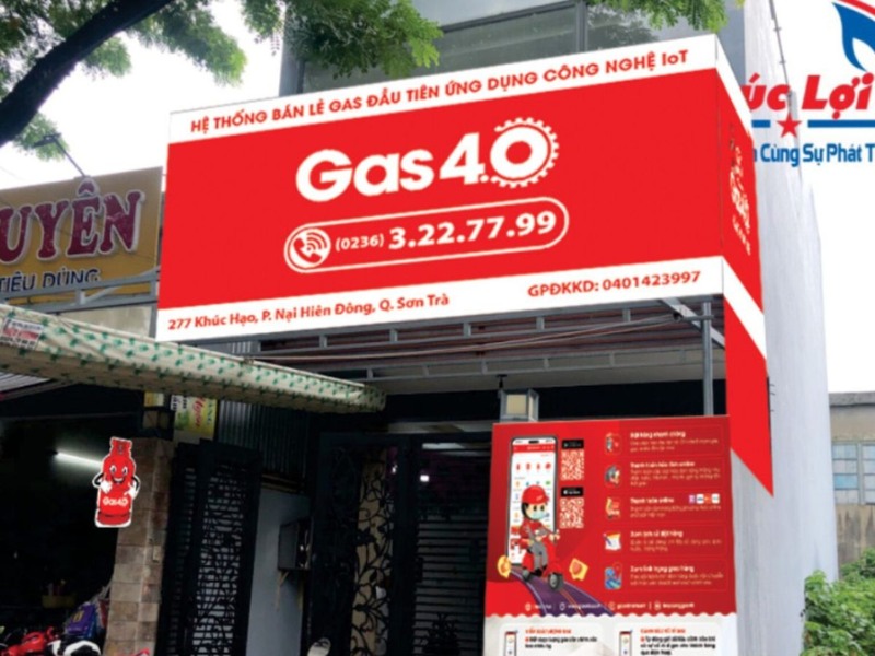 Bảng hiệu Gas 40