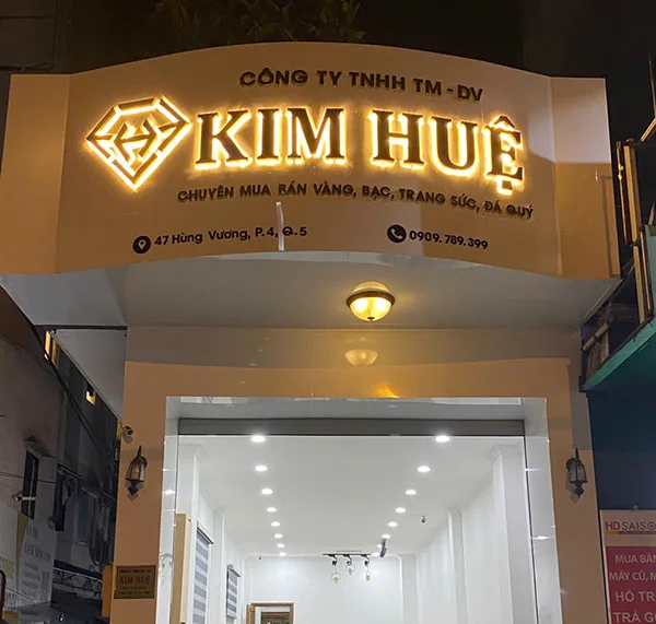 bảng hiệu chữ nổi inox