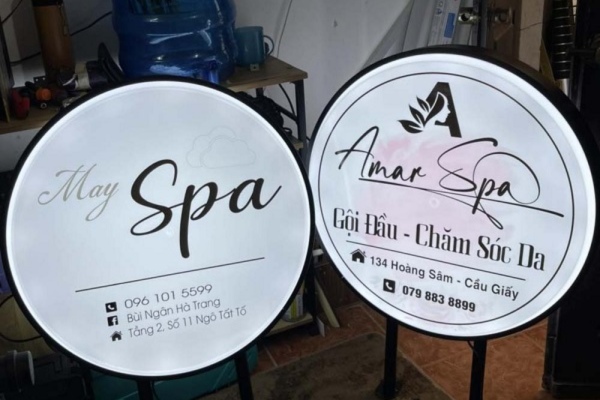 Biển vẫy spa gội đầu