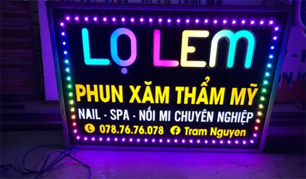 Biển Vẫy Phun Xăm Thẩm Mỹ 5 biển vẫy phun xăm
