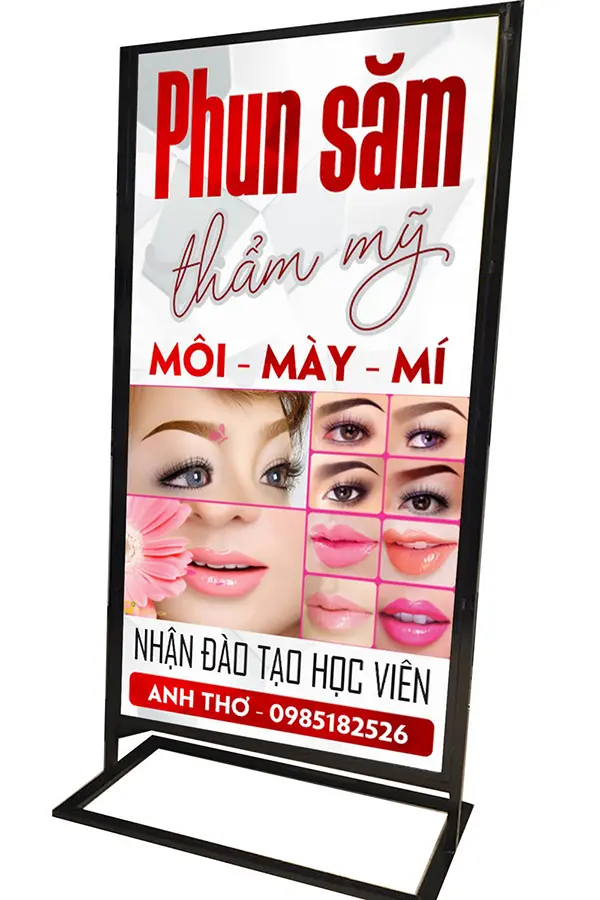 Biển Vẫy Phun Xăm Thẩm Mỹ 10 biển vẫy phun xăm thẩm mỹ đứng
