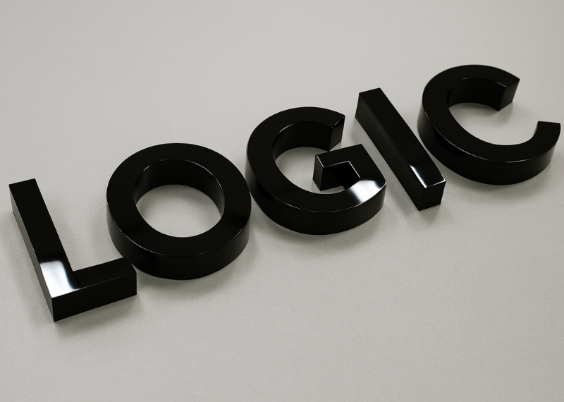 Chữ nổi inox đen